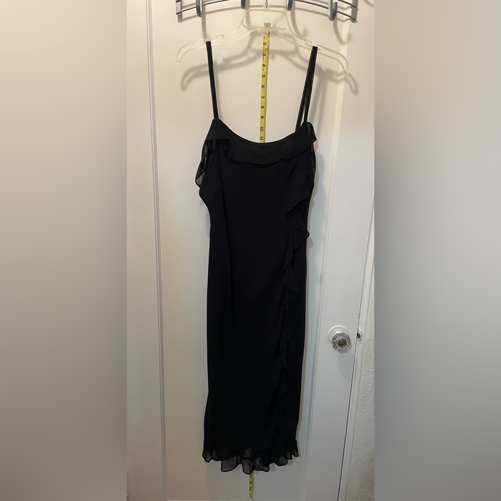 Strappy crepe cocktail dress- vintage - Picture 2 of 9